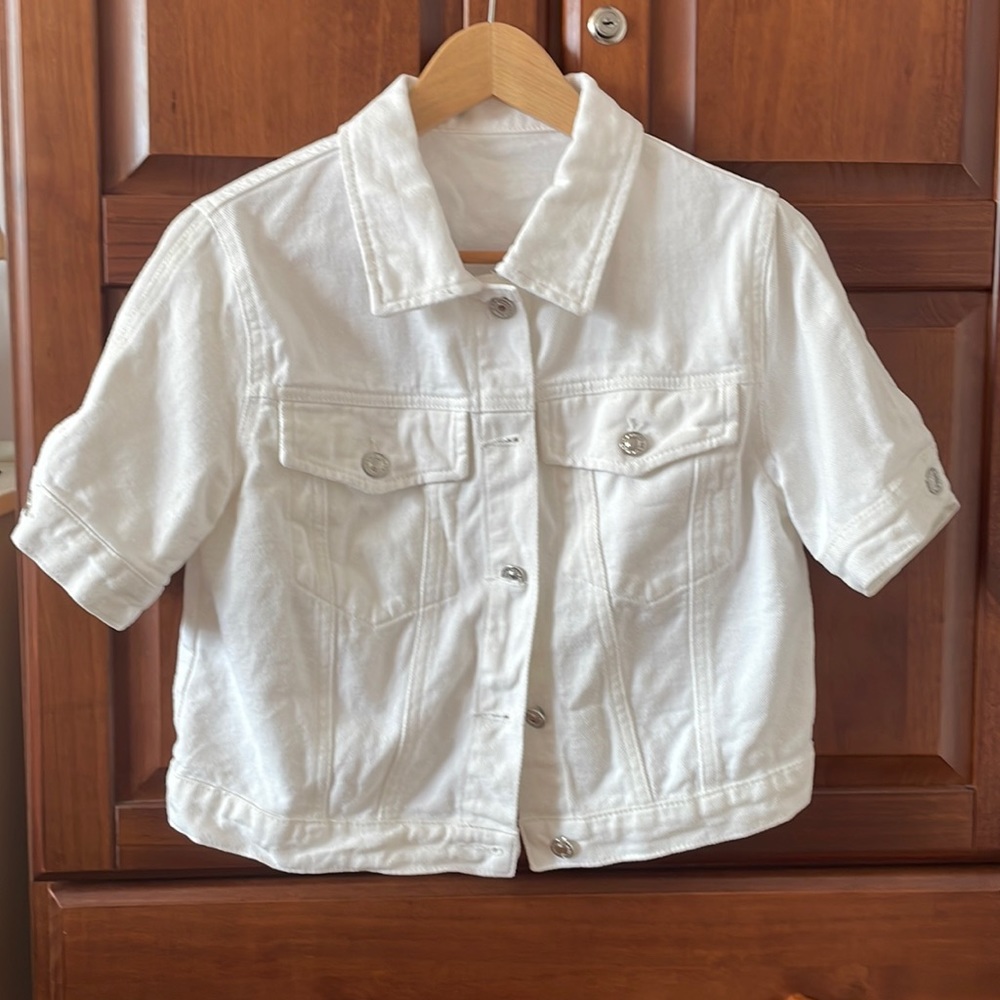 White denim jacket